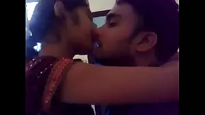 Indian-European girl with a long lip washing session