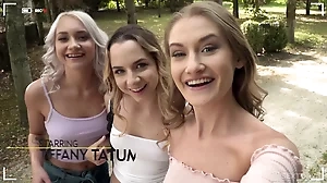 Blonde beauties discover their desires in a bikini-themed clip featuring Tiffany Tatum, Marilyn Sugar, and Mona Blue