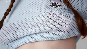 Jia Lissa's sensual solo session with delicate fingering in lingerie