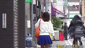 Japanese teenage sluts of legal age pee