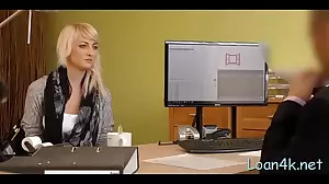 A stunning Czech teen experiences intense office sex with a hardcore blowjob and fast pacing