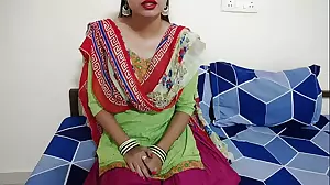 Indian milf with big boobs teaches teen how to suck in Hindi