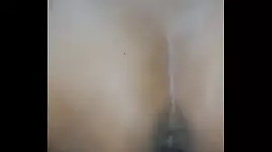 My girlfriend verifies her tight ass in a solo video