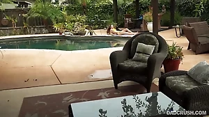 Family fun outdoors with a steamy POV blowjob